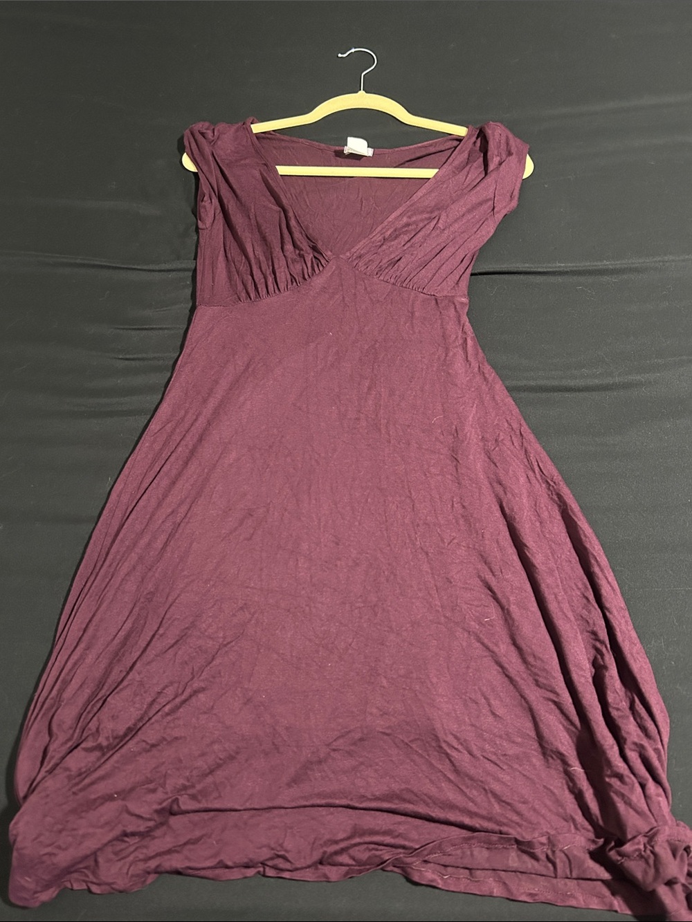 Soda Blu Plum V-Neck Maxi Dress